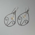 Citrine Faceted Tear Drop Sterling Silver Earrings