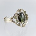 Cuff Wire Wrapped Labradorite Bracelet