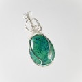 Chrysocolla Wire Wrapped Pendant