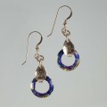 Gold Filled Swarovski Crystal Cosmic Ring Earrings